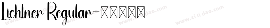 Lichtner Regular字体转换